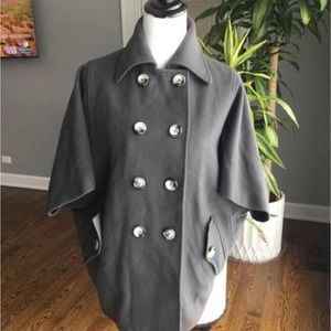 Helene Berman London cashmere wool cape jacket size xs